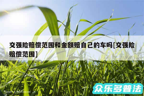 交强险赔偿范围和金额赔自己的车吗及交强险赔偿范围