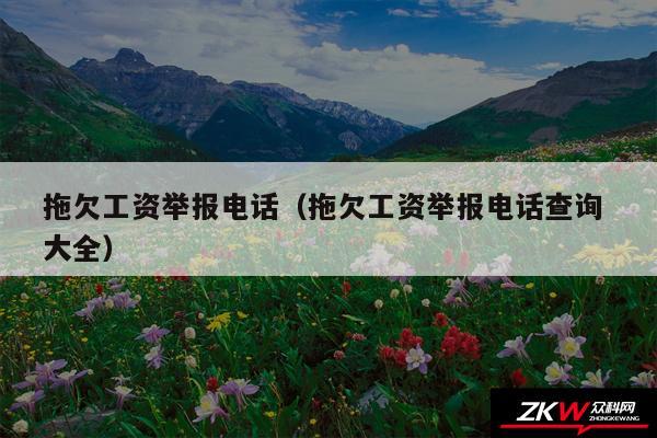 拖欠工资举报电话以及拖欠工资举报电话查询 大全