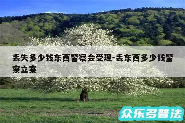 丢失多少钱东西警察会受理-丢东西多少钱警察立案