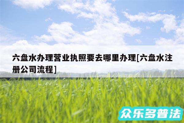 六盘水办理营业执照要去哪里办理及六盘水注册公司流程