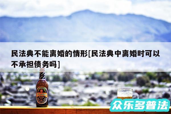 民法典不能离婚的情形及民法典中离婚时可以不承担债务吗