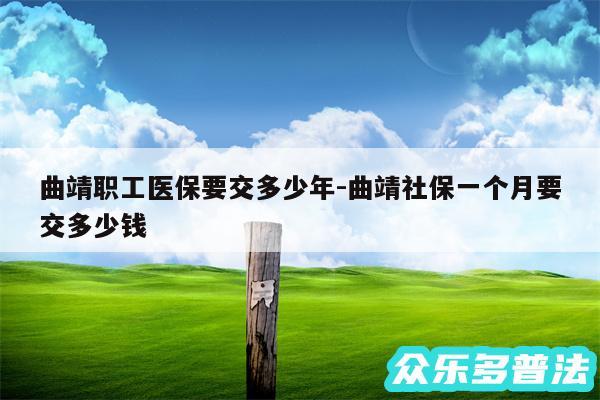 曲靖职工医保要交多少年-曲靖社保一个月要交多少钱
