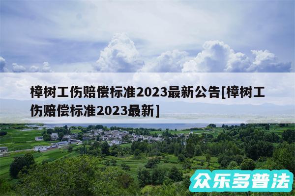樟树工伤赔偿标准2024最新公告及樟树工伤赔偿标准2024最新