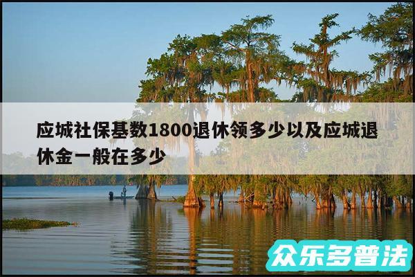 应城社保基数1800退休领多少以及应城退休金一般在多少