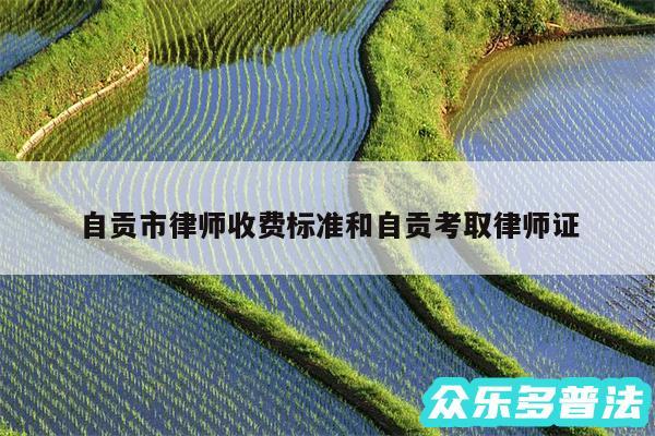自贡市律师收费标准和自贡考取律师证