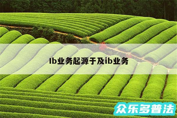 Ib业务起源于及ib业务