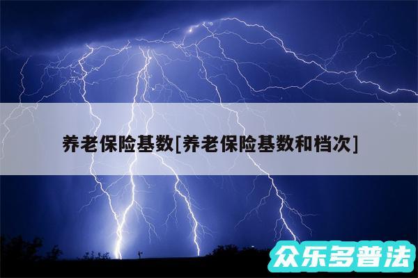 养老保险基数及养老保险基数和档次